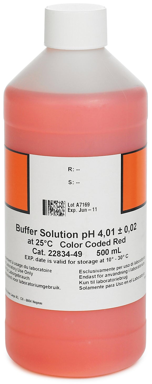 Solución tampón de pH, pH 4,01 (500 mL)