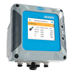 Controlador SC4500, compatible con Claros, 5 salidas 4-20 mA, 1 módulo de conductividad analógico, 1 sensor de pH/ORP analógico, 100-240 V CA, sin cable de alimentación