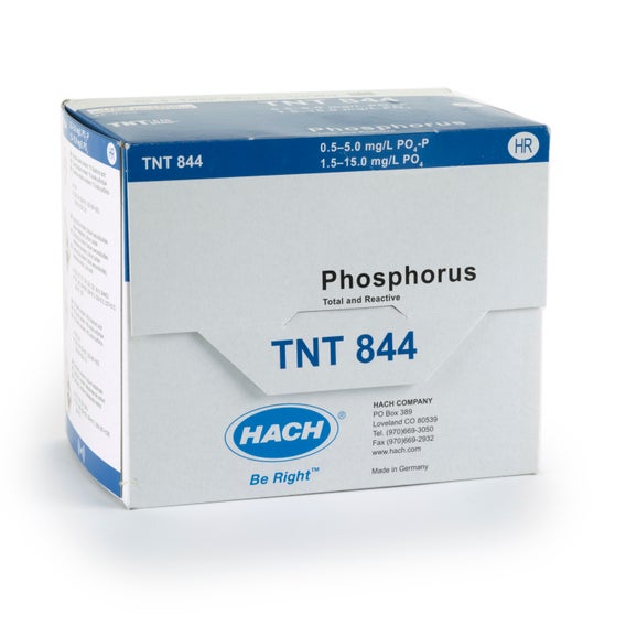 Prueba en cubeta TNTplus para fósforo (reactivo y total), HR (1,5 - 15,0 mg/L PO₄), 25 pruebas