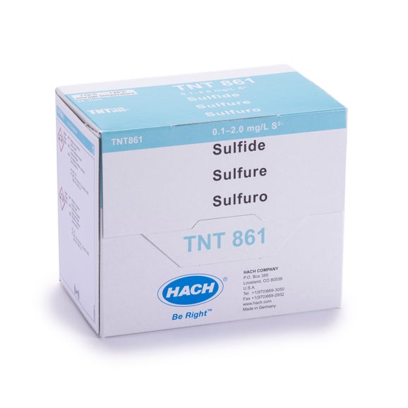 Prueba en cubeta TNTplus para sulfuro (0,1 - 2,0 mg/L), 25 pruebas