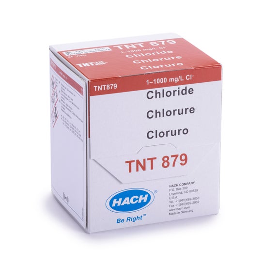 Prueba en cubeta TNTplus para cloruro (1,0 - 1000 mg/L Cl), 24 pruebas