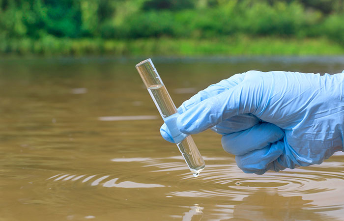 Turbidity can be measured by the cloudiness in liquids.
